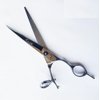 Kashi Swivel Rotating Thumb Styling Barber Shears 8"" Dog grooming scissors Japanese Steel, Silver, S-5080