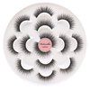 Veleasha 5D Faux Mink Lashes Handmade Luxurious Volume Fluffy Natural False Eyelashes 7 Pairs (Pretty)