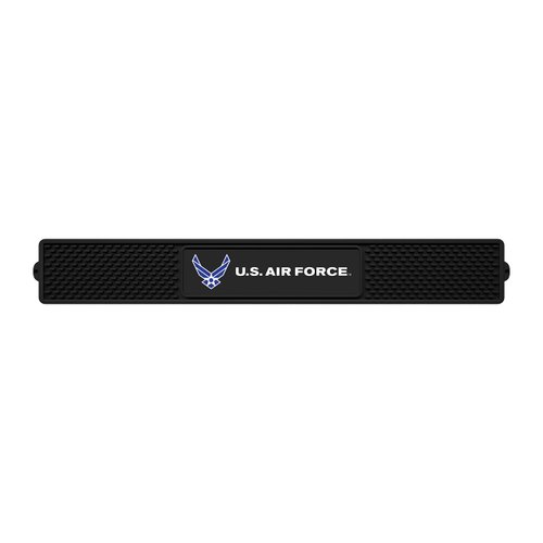 FANMATS 15729 U.S. Air Force Drink Bar Mat - 3.25in. x 24in. - Durable Dish Drying Mat, Easy Clean, Counter Mat