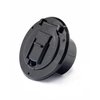 X-Haibei RV Trailer Camper Electric Power Cord Cable Hatch Round Fits 2-3/4 inches Dia. Hole Flip Up Cover (Black)