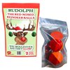 Rudolph Reindeer Balls Bath Bombs - Red Bath Bombs for Women - Adult Christmas Gag Gifts - Funny Reindeer Gifts - Black Cherry Scent