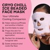 SKIN GYM Cryo Chill Ice Face Mask with Ice Beads - Ice Mask For Face with Custom Straps for Advanced Cold Therapy, Face Ice Pack for Dark Circles & Face Depuffer, Facial Care Spa Gifts for Women