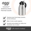 OGGI Catalina 68oz Stainless Steel Thermal Coffee Carafe- Double Walled Vacuum Container w/Press Button Top, Insulated Coffee Carafe, Thermos Carafe, Coffee Urn, Hot Beverage Dispenser, 2 Liters