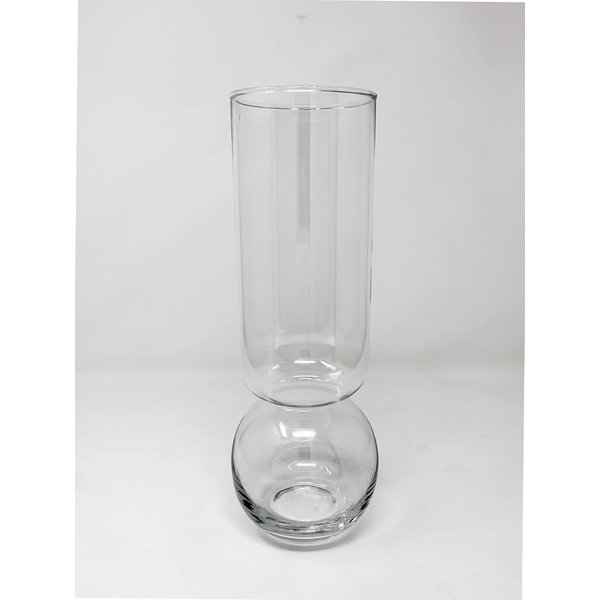 Flower Vase - Glass Bulb Vase, Tall | Great for Amaryllis, Paperwhites and Hyacinth | Stunning Custom Glass | NO MESSY SOIL | Hydroponic Glassware | Self Watering Container | Unique Design | 1 - Count