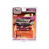 1962 Impala SS Convertible Plum Purple with Yellow Stripes Custom Lowriders Limited Edition to 4800 pcs 1/64 Diecast Model Car by Autoworld CP7663