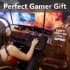 Slothoem Gamer Gifts for Teenage Boy, Gamer Room Decor for Man, Best Gifts for Son, Boyfriend, Husband, Gaming Accessories, Wooden Gaming Headset Stand for Gaming Desktop- Can't Hear You I'm Gaming