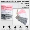 FULZTEY Headbands for Women Neutral Wide Hairbands Fashion Boho Headwraps Stretchy Bandanas Cotton Turban Workout Yoga Sweat Head Bands for Women’s Hair Accessories 6Pcs (Grey White Pink)