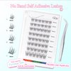GAQQI Self Adhesive Eyelashes Clusters, No Glue Lash Clusters 10-16mm Wispy & Natural Cluster Lashes, No Band Press On Lashes, More Comfortable & Stronger Hold (Lace）