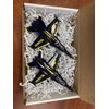 Blue Angels Toy Planes by Magical Memories Collection, Set of 2 Die Cast Airplanes Fighter Jet Toy, Great Model Planes with Pull Back Action, Toy Blue Angels Jets Model Plane, Navy Blue Airplane, 7x5