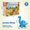 GKDOMS Alphabet Dinosaurs Matching Letters Toy, 26 PCS Double-Sided ABC Dinosaur with Uppercase Lowercase, Match and Snap Fine Motor Game Preschool Learning Toys Gifts for Ages 18+ Months