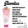 Glam Lux Beauty Bundle The Creme Shop X Hello Kitty Korean Skincare Spa Set 2 in 1 Double Cleanser Daily Cleanser & Makeup Remover & Bling Bling Plush Headband