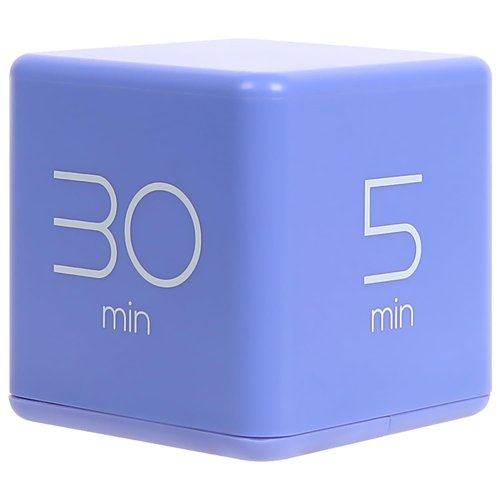mooas Cube Timer, Time Management, Kitchen Timer, Kids Timer, Workout Timer, Timer for Studying, Cooking (Violet)