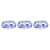 Spode Blue Italian Collection Dip Dishes | Set of 3 Mini Dipping Bowls for Serving Sauces and Side Dishes | Made of Fine Porcelain | Dishwasher and Microwave Safe | Blue/White