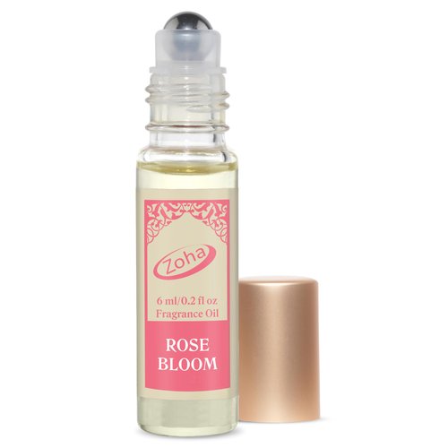 Zoha, Rose Bloom Perfume for Women and Men, Alcohol-Free Hypoallergenic Vegan Fragrance Oil Roll-On