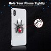 Allengel Phone Ring Holder Stand, 360 Degree Rotation Universal Spider Finger Kickstand with Polished Metal Phone Grip for Cell Phone, Red