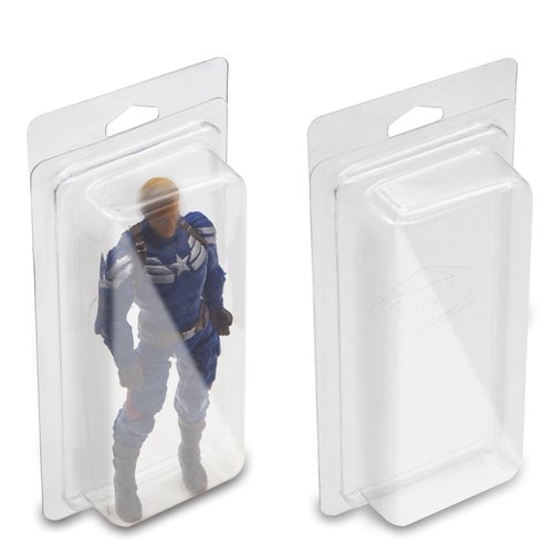 SIXPOINTS 30 Pack Action Figure Display Case - Inspired Blister Clamshell Protective Case,Compatible with Small Loose 3.75" Action Figure ,Prevent Scratches PET Protector