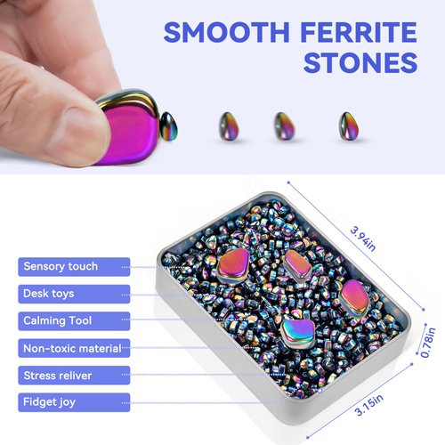 Magnetic Balls Fidget Toys Adults 600 PCS Mini Magnetic with Four Big Magnetic Putty Desk Toys,Fidget Toys for Adults, Office Desk Toys（Colorfully）