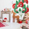 HADCKJA Christmas Balloons Christmas Party Supplies Christmas Tree White Snowman Red Santa Claus Green Latex Balloon for Christmas Party Decor Christmas Theme Birthday party Decorations 12Pcs