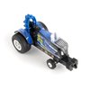 Agriculture 1/64 New Holland Blue Barracuda Pulling Tractor with Pickup Truck & Trailer 47570