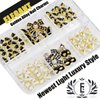 qiipii 36Pcs Elegant Cute Charms for Nails Bow Butterfly Mask Luxury Kawaii Charms Black White Nail Rhinestones Pearls Charms 3D Alloy Nail Gems Cute Nail Art Supplies for Acrylic Nails DIY Crafts