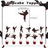 Taekwondo Birthday Party Decorations Karate Party Supplies Includes Karate Taekwondo Birthday Banner Cake Topper Cupcake Toppers Balloons for Men Women Girls Boys Party