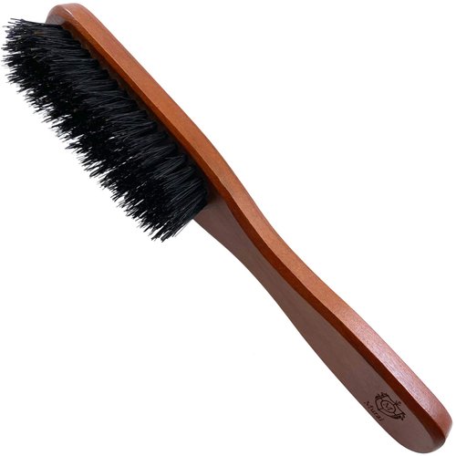 Murai by Giorgio GM5S Soft Boar Bristle Hair Brush for Men - Travel Soft Bristle Hair Brush From the Murai Beard Kit for Men - The Refined Boar Bristle Brush for Mens Skin Care and Mens Grooming
