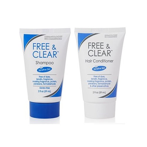 Free & Clear Shampoo and Conditioner, 2 Ounce Travel Size