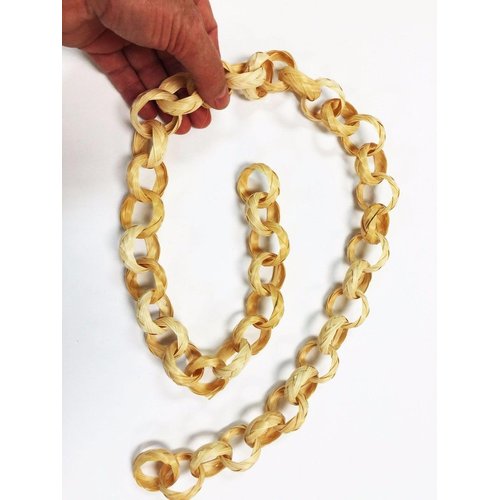 Bonka Bird Toys 800 Bamboo 30-Inch Chain Foot Talon Craft Part Bird Parrot Cage Toy, Conure, Cockatiel, Pionus, and Similar Breed Sizes