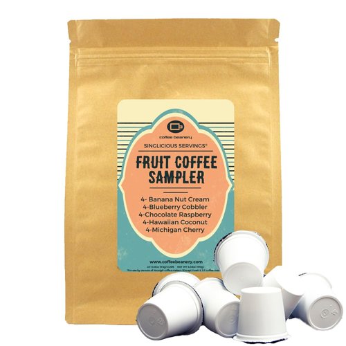 The Fruit Coffee Pod Variety Pack of Coffee Pods by Coffee Beanery | 20ct Flavored Coffee Pods Medium Roast Coffee Pods| 100% Specialty Arabica Coffee| Gourmet Coffee Pods