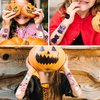 JoyfulGlam Pink Halloween Temporary Tattoos for Kids,Trick or Treat Fake tattoo Stickers for Boys and Girls Halloween Assorted Goodies & Party Favors - Goody Bag Stuffers
