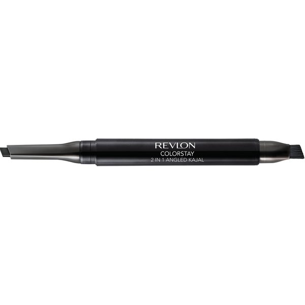 Revlon ColorStay 2-in-1 Angled Kajal Eyeliner, Waterproof Eye Makeup with Smudge Brush for Smokey Eyes, Graphite (104), 0.01 oz