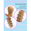 Honey Blonde Human Braiding Hair for Boho Braids 2 Bundles 18 Inch 100g #27 Deep Water Wave Bulk Human Hair for Braiding Wet and Wavy Curly Bundles No Weft Micro Braiding Hair Human Hair Extensions