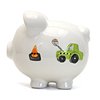 Child to Cherish Ceramic Piggy Bank for Boys, Digger Dump Truck
