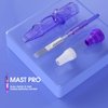 Mast Tattoo Pro Neeldes Cartridges, 20-Count of One Box, Disposable Tattoo Needles with Membrane Super Bugpin Round Liner Size 0803RL