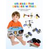 STEM Toys for 5 6 7 8+ Year Old Boy, 10 in 1 Electric Building Toys for Kids Ages 4-8 5-7 6-8, Educational Racing Construction Science Kit for Boys 4-6 4-7, Creative Games Fun Birthday