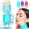 Ice Face Roller, 2022 Upgraded Ice Roller for Face and Eye, Drip-proof Reusable Face Ice Mold for Facial Skincare, Physically Tighten Pores De-Puff The Eye Area Rejuvenate Skin (Blue)