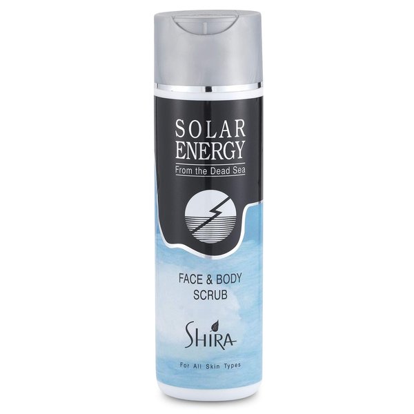 Shira-Solar Energy Face & Body Scrub From Dead Sea Minerals, Exfoliator And Cleansing Scrub For All Skin Types (8oz)