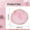 Makeup Palette Tray, Nail Tech Bag, Resin Nail Art Palette Makeup Mixing Palette Gold Edge Nail Art Tools Gel Design Nail Tray DIY, Mixing Palette, Nail Palette (3.86 x 3.43inch Pink)