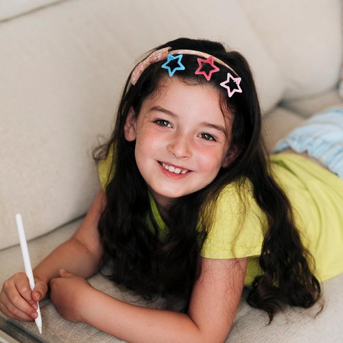 30 PACK Star Snap Hair Clips, Colorful Snap Kawaii Hair Clips, Non-slip Cute Lovely Metal Hair Barrettes, Star Hair Accessories for Women Girls