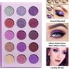 Afflano Purple Eyeshadow Palette Makeup Matte Glitter, Highly Pigmented Pink Eye Makeup Pallet, Dream Purple Pink Dark Red Violet Cute Bright Shimmer Travel Eyeshadow Pallet for Girl Women