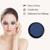 FIVEFULU Single Blue Eyeshadow, Pressed Powder Matte Blue Eye Shadow Palette Make-up, Blendable Long Lasting High Pigment Blue Eye Makeup Halloween Blue Eye Paint & Face Body Paint