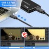 Wiistar Audio Video Capture Card 1080P60fps USB3.0 HDMI Video Recording Device Support YUY2 4K30Hz HDMI Loopout with Microphone for Game Recording Live Streaming Compatible with Windows Mac OS System