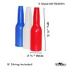 Do-All Outdoors Reusable Bottle Shooting Targets, All Calibers, Pack of 3, Multicolor, 9" X 9" X 2.5", Red/White/Blue