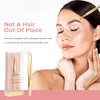 Icona Lashes Hair Removal & Eyelash Tweezer - J-curved Tip for Precise Plucking - Applicator Tool for False Eyelash Clusters & Lash Extensions - 24K Gold Plating, Stainless Steel - Case Included