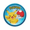Vibrant Multicolor Pokemon Round Plates - 7" (Pack of 8) - Fun, Durable Design - Perfect for Kids' Parties and Celebrations