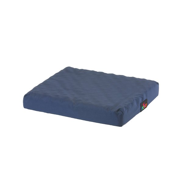 NOVA Medical Products Seat & Wheelchair Cushion, Convoluted “Egg Crate” Foam Cushion with Removable Cover, 16”W x 16”D x 3”Thick, Navy Blue Color (2652-3)