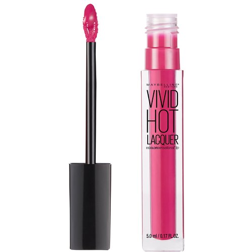 Maybelline New York Color Sensational Vivid Hot Lacquer Lip Gloss, Sassy, 0.17 Fluid Ounce