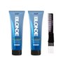 yper Asp Luxury Haircase System Blonde Anti-Orange Shampoo (9.3 oz) with Teasing Comb Pack 2