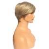 Royalfirst Short Blonde Wig with Bangs Pixie Cut Layered Wigs for Women Lady Synthetic Fiber Glueless Wigs Fluffy Natural Looking