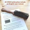 VESS Hair Brush without Pain on Skin: For People with Thin Hair, Sensitive Skin - Specialized for Glossing, Preventing Breakage, Brushing, and Healthy Growth